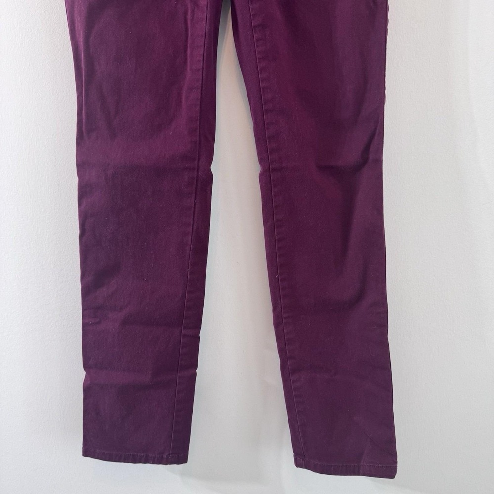 American Eagle Skinny Pants Womens 2 Regular Purple Stretch Chino Casual - Picture 3 of 11